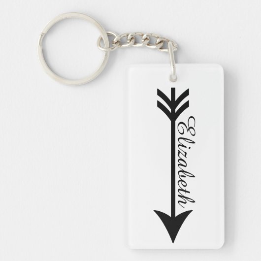 Personalisierter Pfeil Schlüsselanhänger (Vorderseite)