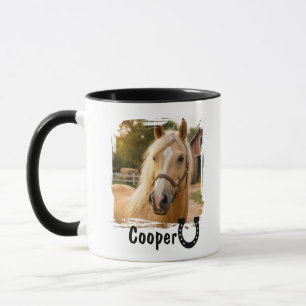 Personalisierter Pferdefoto-Becher für Pferdeliebh Tasse