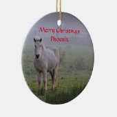 Personalisierter Pferdefreund Weihnachtsschmuck (Rechts)