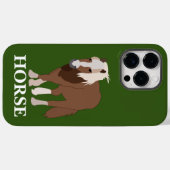 Personalisierter Pferdereiter Lover Case-Mate iPhone Hülle (Rückseite (Horizontal))