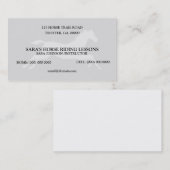 Personalisierter Pferdereitlehrer Visitenkarte (Vorne/Hinten)