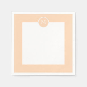 Personalisierter Pfirsichpuff, hautfarben Serviette