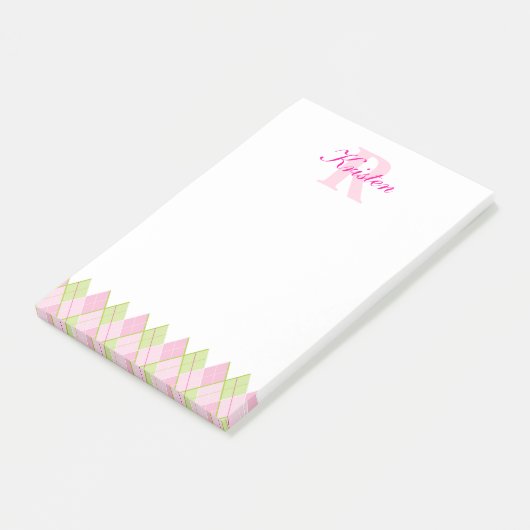 Personalisierter Pfosten Post-it Klebezettel (angewinkelt)