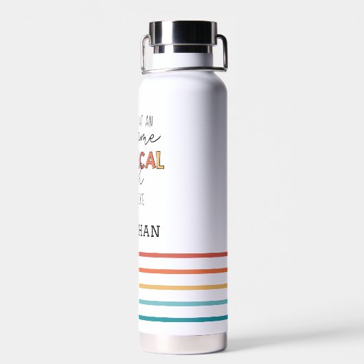 Personalisierter Phantastischer Chirurgischer Tech Trinkflasche (Rückseite)