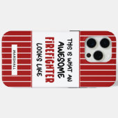 Personalisierter Phantastischer Feuerwehrmann Feue Case-Mate iPhone Hülle (Rückseite (Horizontal))