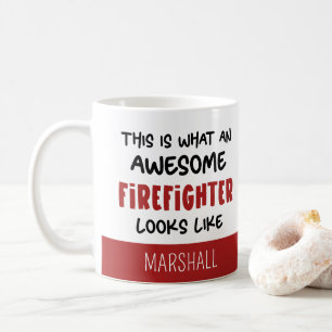 Personalisierter Phantastischer Feuerwehrmann Feue Kaffeetasse