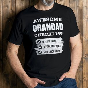 Personalisierter Phantastischer Grandad Funny T -  T-Shirt