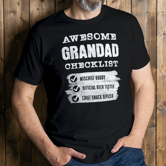 Personalisierter Phantastischer Grandad Funny T - T-Shirt