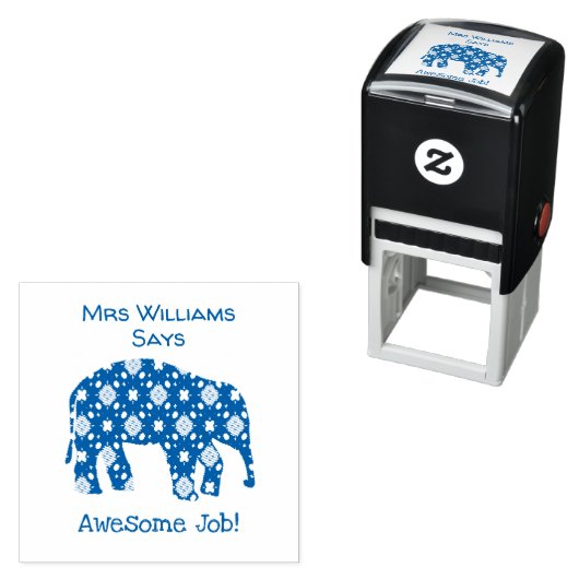 Personalisierter Phantastischer Job Lehrer Briefma Permastempel (Beispiel)