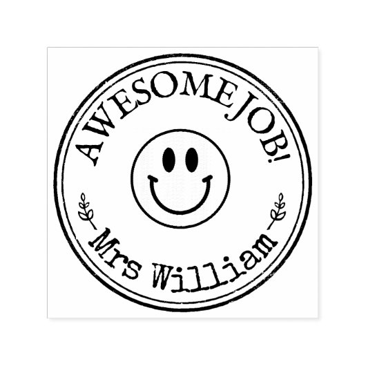 Personalisierter Phantastischer Joblehrer Permastempel (Design)