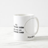 Personalisierter PHANTASTISCHER VATER Christlich Kaffeetasse (VorderseiteRechts)