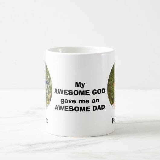Personalisierter PHANTASTISCHER VATER Christlich Kaffeetasse (Mittel)
