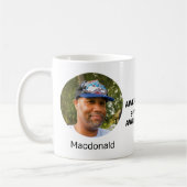 Personalisierter PHANTASTISCHER VATER Christlich Kaffeetasse (Links)