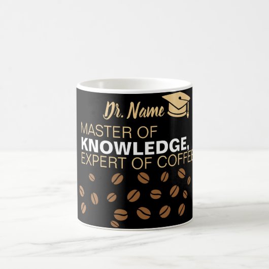 Personalisierter PhD-Abschluss Kaffeetasse (Mittel)