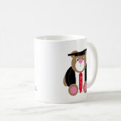 Personalisierter Phd niedlich Teddybär Kaffeetasse (VorderseiteRechts)