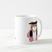 Personalisierter Phd niedlicher Teddybär Kaffeetasse (VorderseiteRechts)