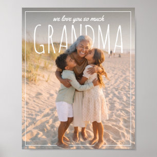 Personalisierter PhotoPop Wir lieben dich so sehr  Poster