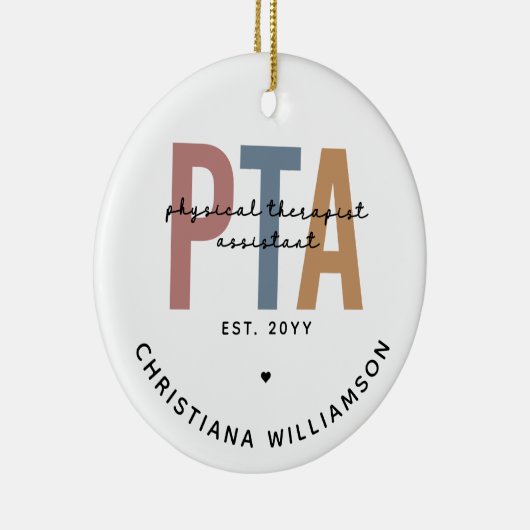 Personalisierter Physiotherapeut-Assistent Keramik Ornament (Rechts)