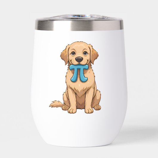 Personalisierter Pi Day Hund mit Pi Symbol (Vorderseite)