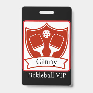 Personalisierter Pickleball Bold VIP Ausweis