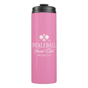 Personalisierter Pickleball-Club für Preppy - Ther Thermosbecher