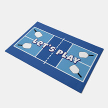 Personalisierter Pickleball Court Carolina Blue