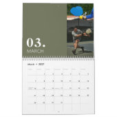 Personalisierter Pickleball-Foto-Kalender Kalender (Mär 2027)