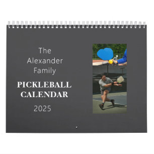 Personalisierter Pickleball-Foto-Kalender Kalender