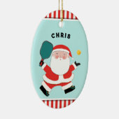 Personalisierter Pickleball-Keepake Keramik Ornament (Rechts)