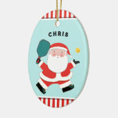 Personalisierter Pickleball-Keepake Keramik Ornament (Links)