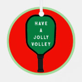 Personalisierter Pickleball-Keepake Ornament Aus Metall (Rückseite)