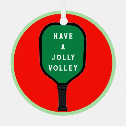 Personalisierter Pickleball-Keepake Ornament Aus Metall (Rückseite)