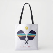 Personalisierter Pickleball-Name Strippenpaddeln Tasche (Vorderseite)