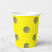 Personalisierter Pickleball Party Paper Cup Pappbecher (Rückseite)