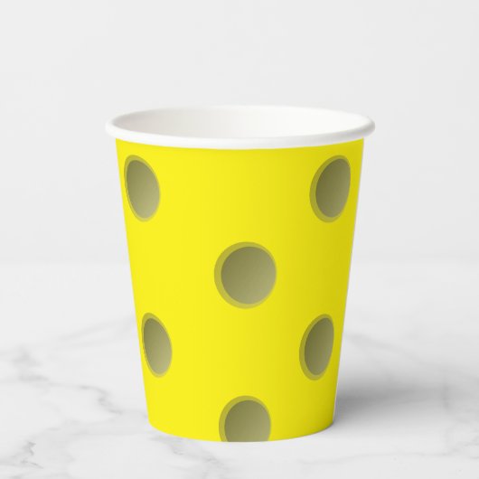 Personalisierter Pickleball Party Paper Cup Pappbecher (Rückseite)