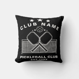 Personalisierter Pickleball-Vereinsname Kissen