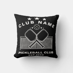 Personalisierter Pickleball-Vereinsname Kissen