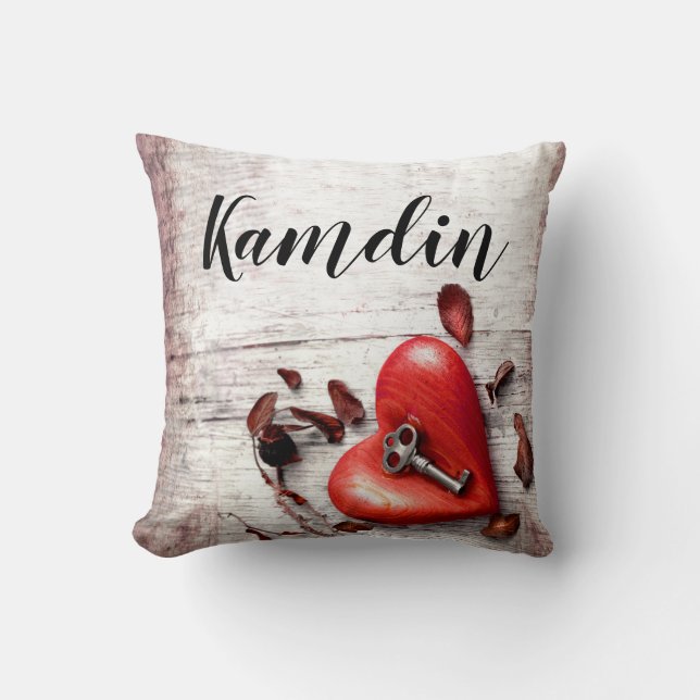 Personalisierter Pillow Country Wood Key für mein  Kissen (Vorderseite)