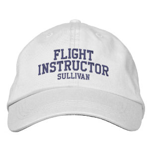 Personalisierter Pilot eines Fluglehrers Bestickte Baseballkappe