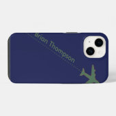 personalisierter Pilot iPhone Hülle (Rückseite (Horizontal))