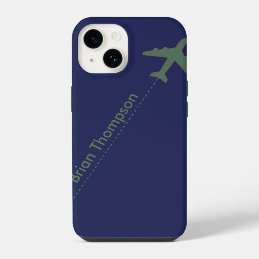 personalisierter Pilot iPhone Hülle (Rückseite)