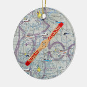 Personalisierter Pilot Keramik Ornament (Links)