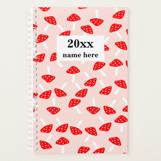 Personalisierter Pilzplaner Planer (Vorderseite)