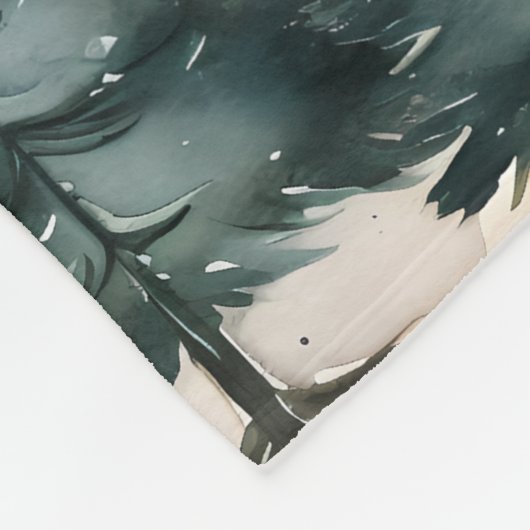 Personalisierter Pine Tree Outdoor Fleece Blanket (Ecke)