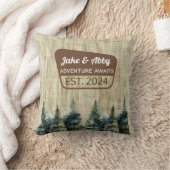 Personalisierter Pine Tree Outdoor Nationalpark Kissen (Decke)