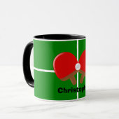 Personalisierter Ping Pong Tasse (Vorderseite Links)