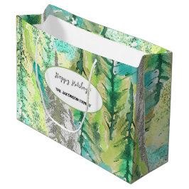 Personalisierter Pinienwald Große Geschenktüte