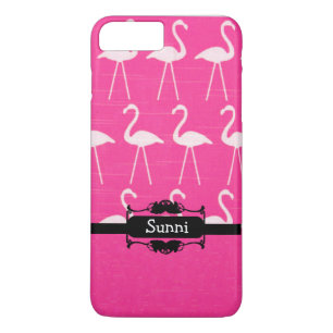 Personalisierter Pink Flamingo TelefonCase iPhone 8 Plus/7 Plus Hülle