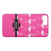 Personalisierter Pink Flamingo TelefonCase Case-Mate iPhone Hülle (Rückseite (Horizontal))
