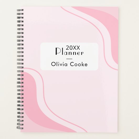 Personalisierter Pink-Jahresplanner mit Individuel Planer (Vorderseite)